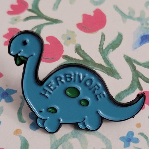 Dinosaur Herbivore Enamel Pin - Picture 10 of 10